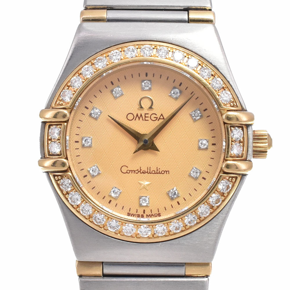 OMEGA Constellation Mini 1367.15 Stainless Steel/K18YG gold Dial Quartz Ladies
 Watch C#149671