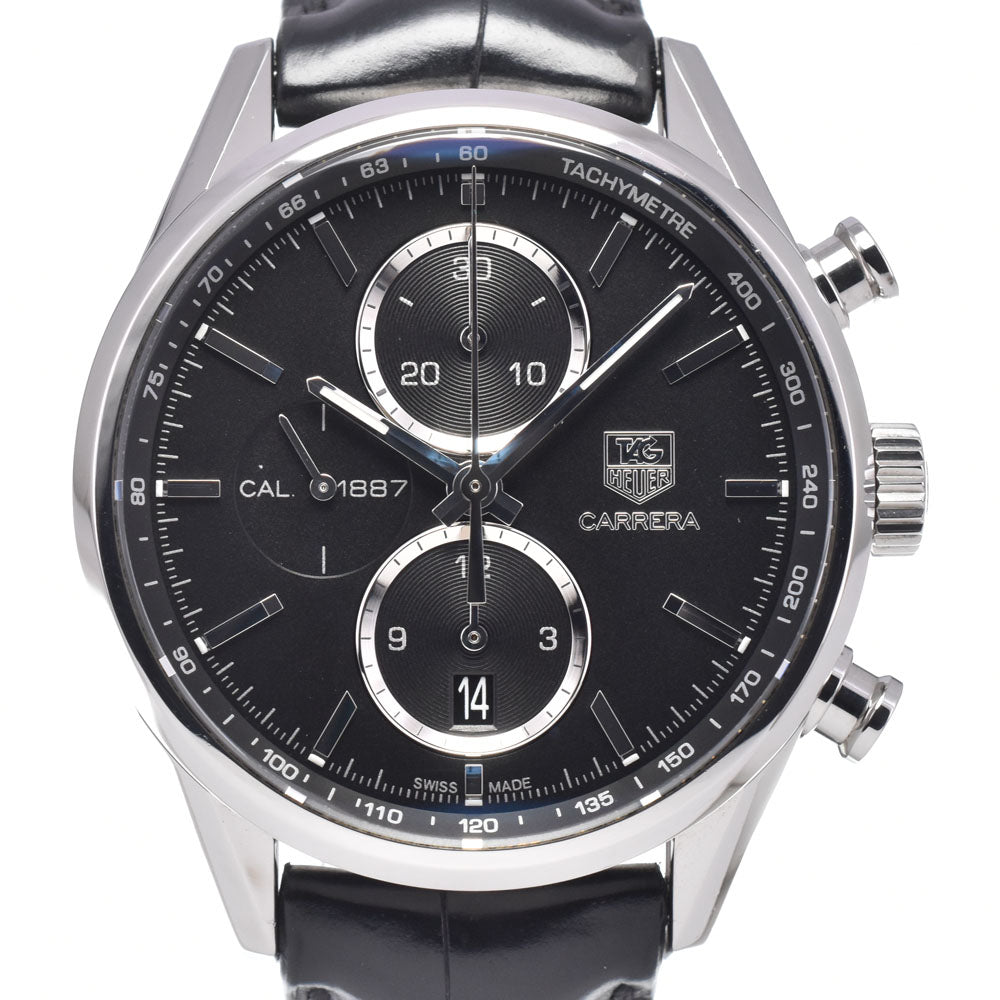 with paper TAG HEUER Carrera caliber CAR2110 Chronograph CAL.1887 black Dial Automatic Men's
 Watch D#149673