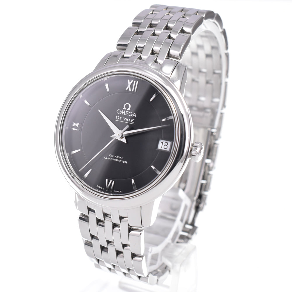 with paper OMEGA De Ville 424.10.33.20.01.001 Prestige Co-Axial black Dial Automatic Ladies
 Watch D#149674