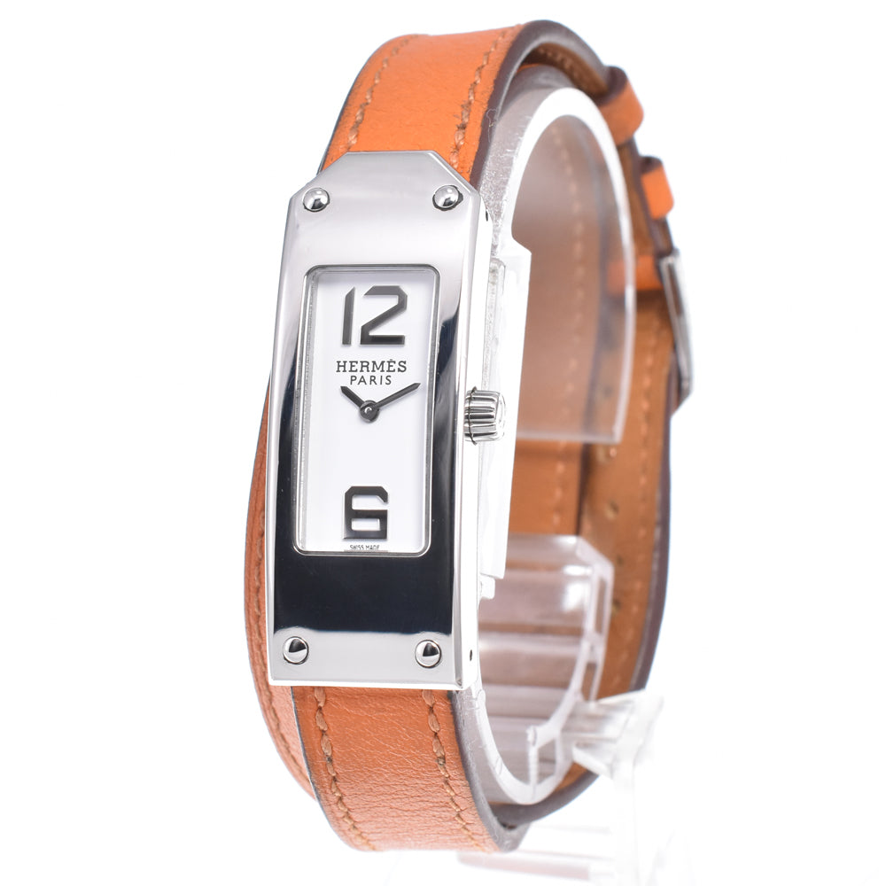 HERMES Kelly watches KT1.210 Dubrutur white Dial Quartz Ladies
 Watch D#149677