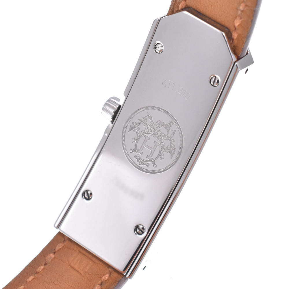 HERMES Kelly watches KT1.210 Dubrutur white Dial Quartz Ladies
 Watch D#149677