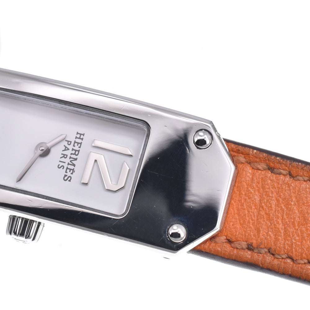 HERMES Kelly watches KT1.210 Dubrutur white Dial Quartz Ladies
 Watch D#149677
