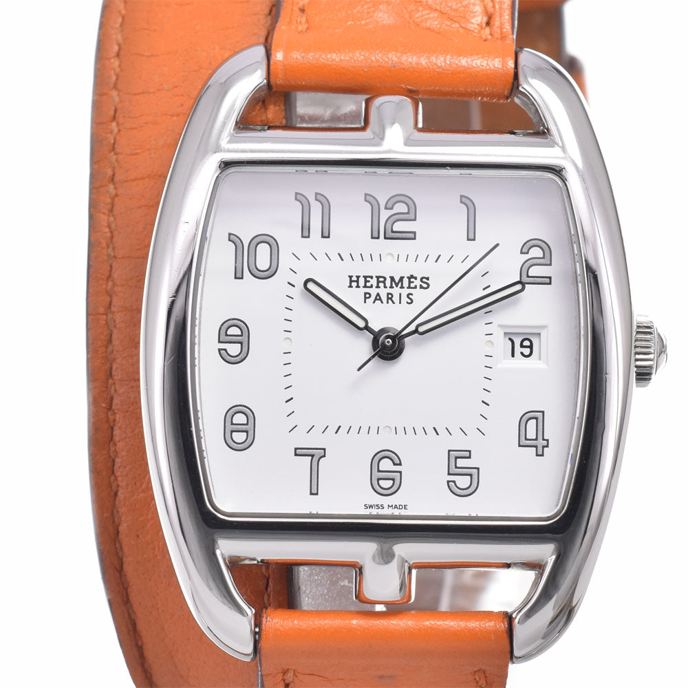 with paper HERMES Cape Cod CT1.710 Date Double Tour white Dial Quartz Unisex
 Watch D#149678