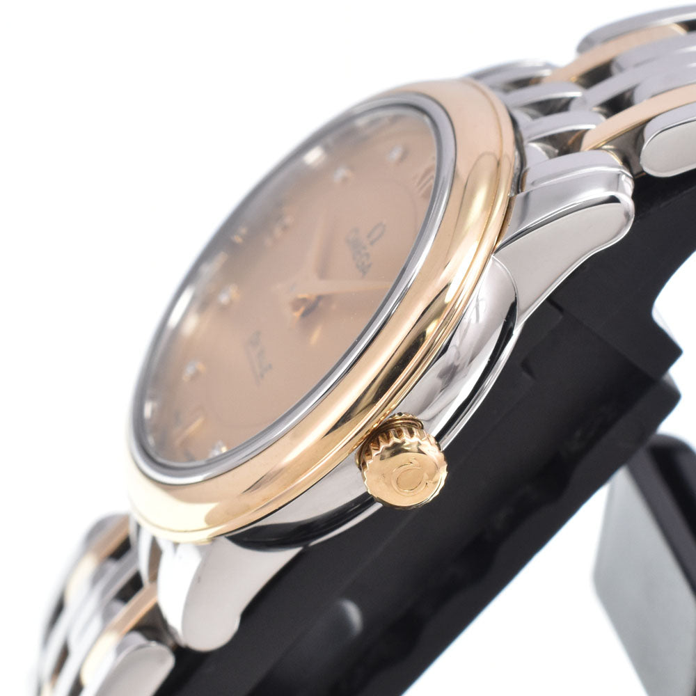 with paper OMEGA De Ville Prestige 424.20.24.60.58.001 8P diamond gold Dial Quartz Ladies
 Watch D#149684