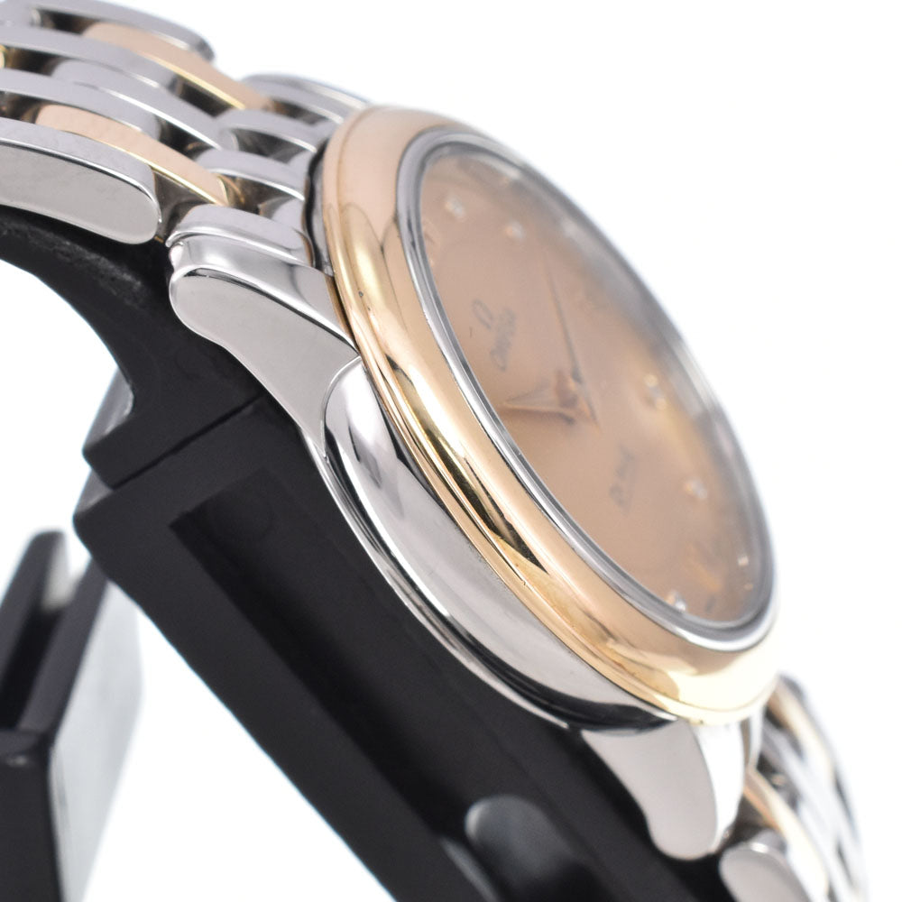 with paper OMEGA De Ville Prestige 424.20.24.60.58.001 8P diamond gold Dial Quartz Ladies
 Watch D#149684