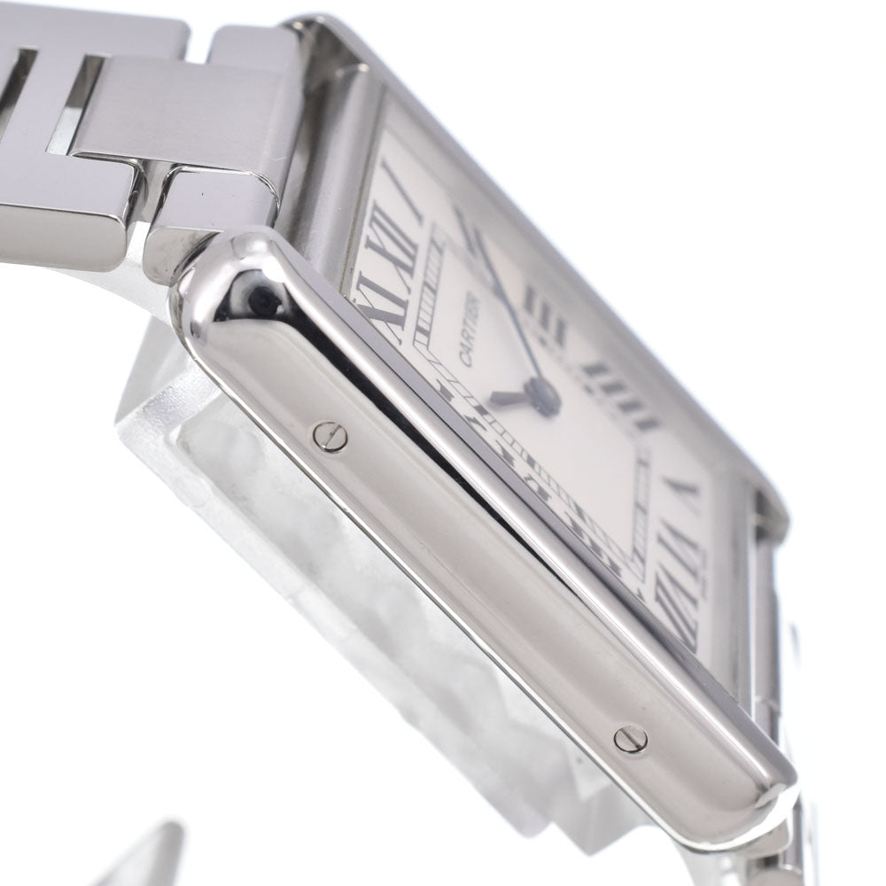 with paper CARTIER Tank solo LM W52000014 Silver Dial Quartz Men's
 Watch D#149685