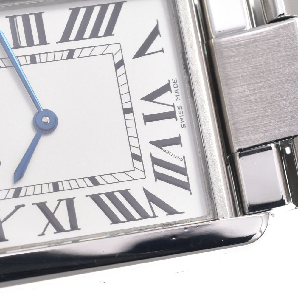 with paper CARTIER Tank solo LM W52000014 Silver Dial Quartz Men's
 Watch D#149685