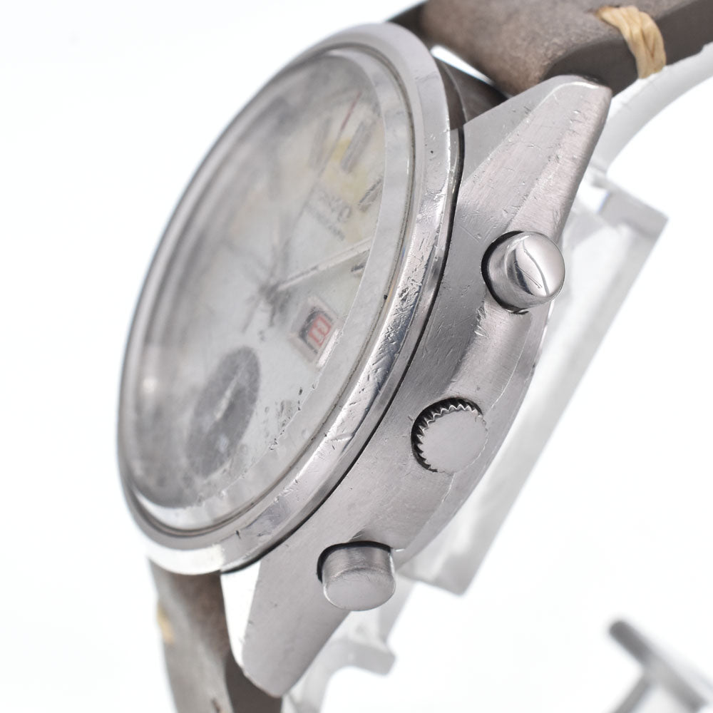 SEIKO Single Chronograph Ref.7018-7000 vintage Single chronograph Silver Dial Automatic Men's
 Watch N#149692