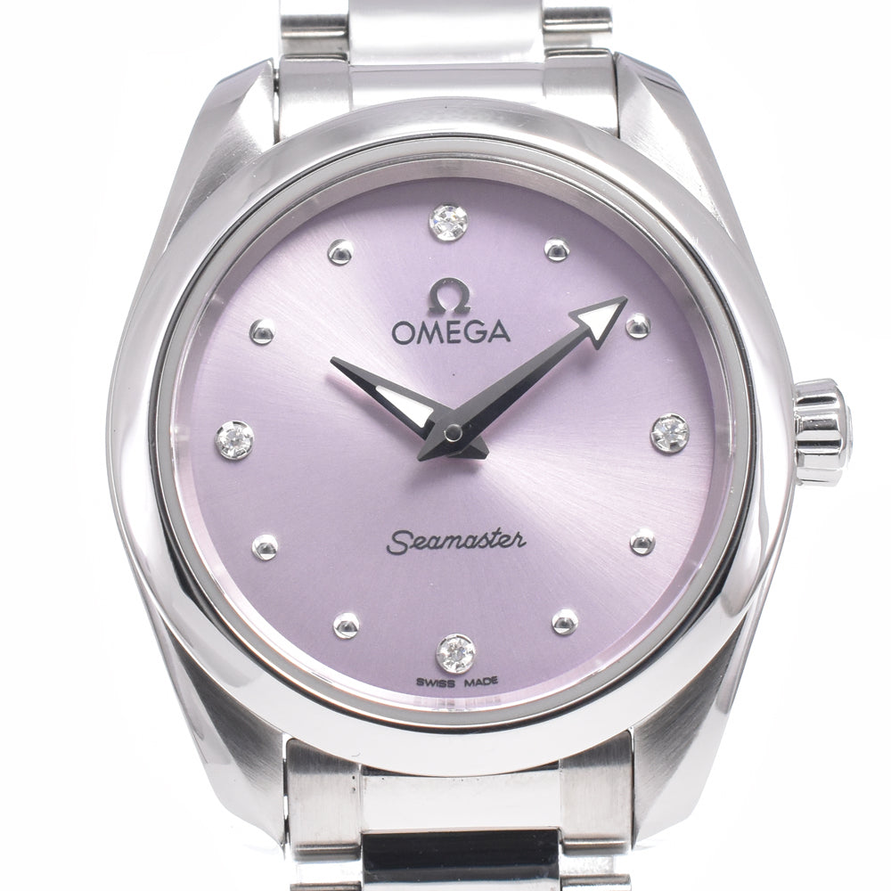 with paper OMEGA Seamaster Aqua Terra 220.10.28.60.60.001 4P Diamond pink Dial Quartz Ladies
 Watch C#149694