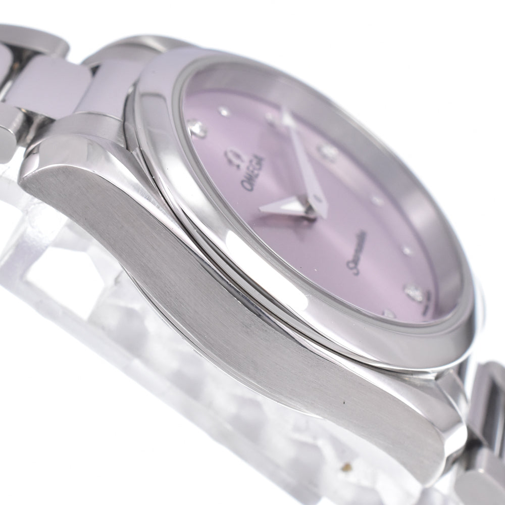 with paper OMEGA Seamaster Aqua Terra 220.10.28.60.60.001 4P Diamond pink Dial Quartz Ladies
 Watch C#149694