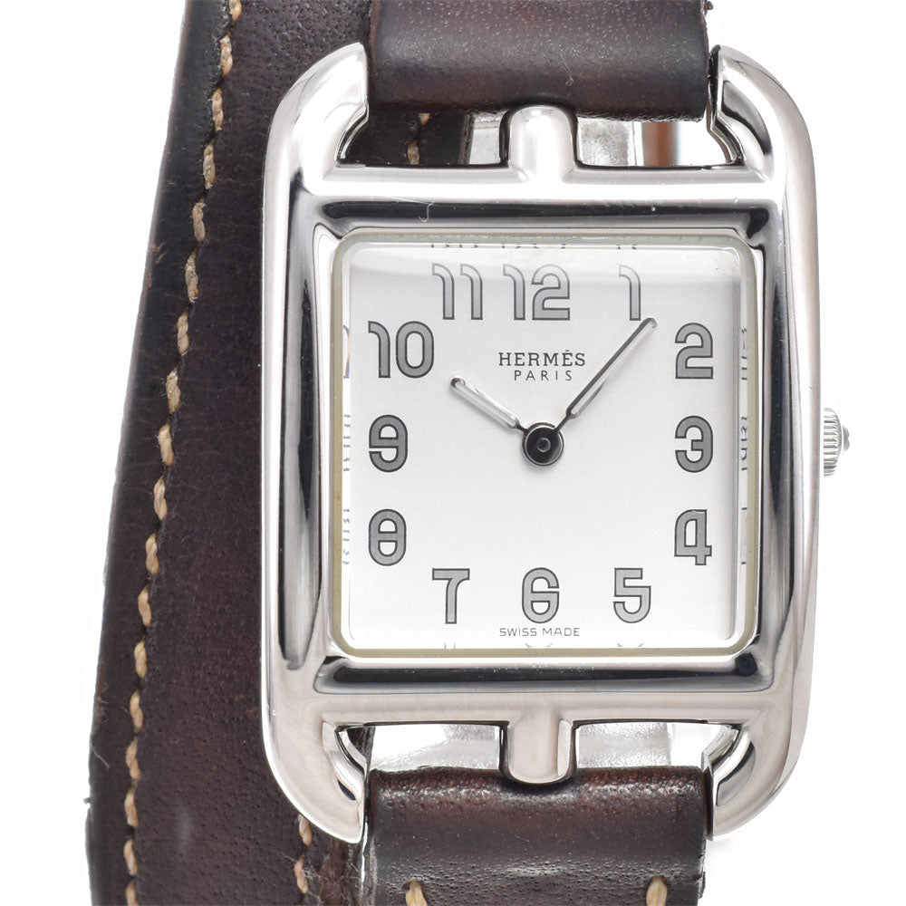 with paper HERMES Cape Cod CC1.210 Dubrutur Silver Dial Quartz Ladies
 Watch C#149695
