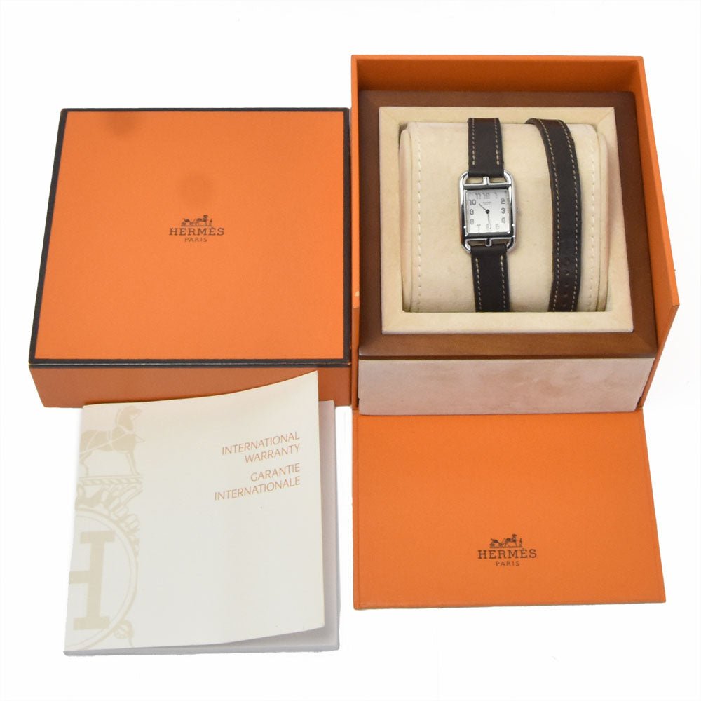 with paper HERMES Cape Cod CC1.210 Dubrutur Silver Dial Quartz Ladies
 Watch C#149695