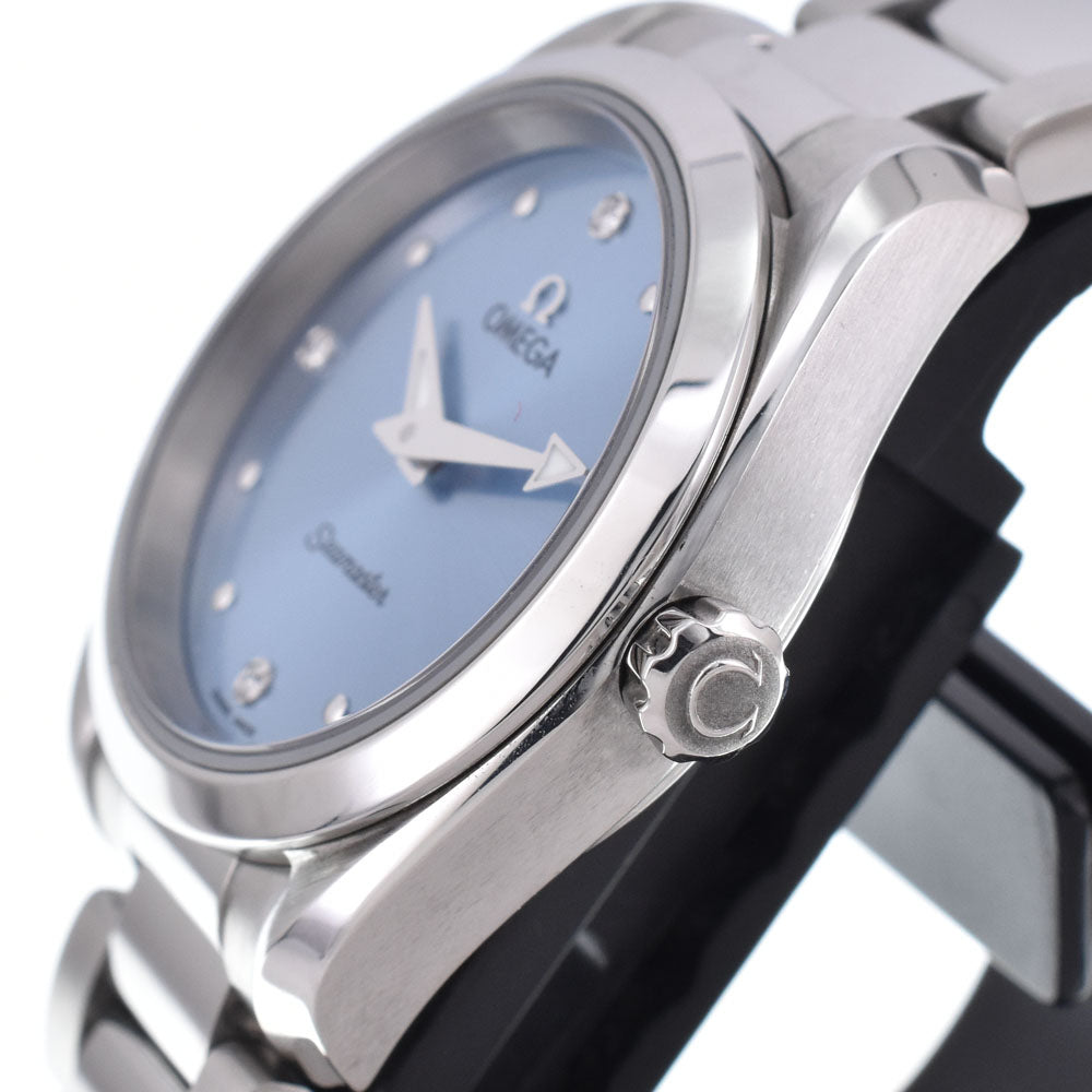 with paper OMEGA Seamaster Aqua Terra 220.10.28.60.53.001 Date Ice blue Dial Quartz Ladies
 Watch C#149700