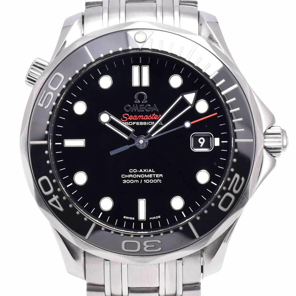 with paper OMEGA Seamaster Diver 300M Co-Axial 212.30.41.20.01.003 black Dial Automatic Men's
 Watch C#149702