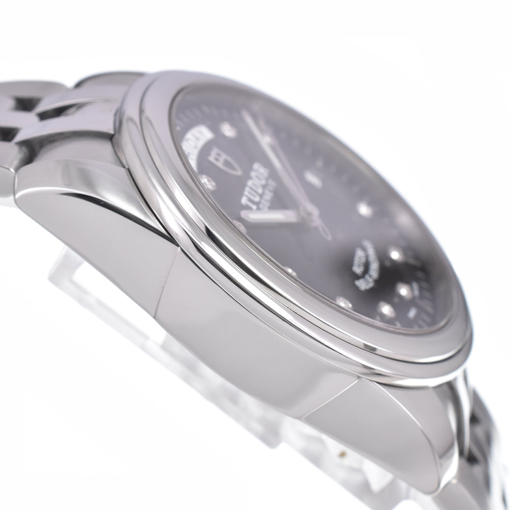 with paper TUDOR Glamor Day Date 56000 10P diamond black Dial Automatic Men's
 Watch C#149703