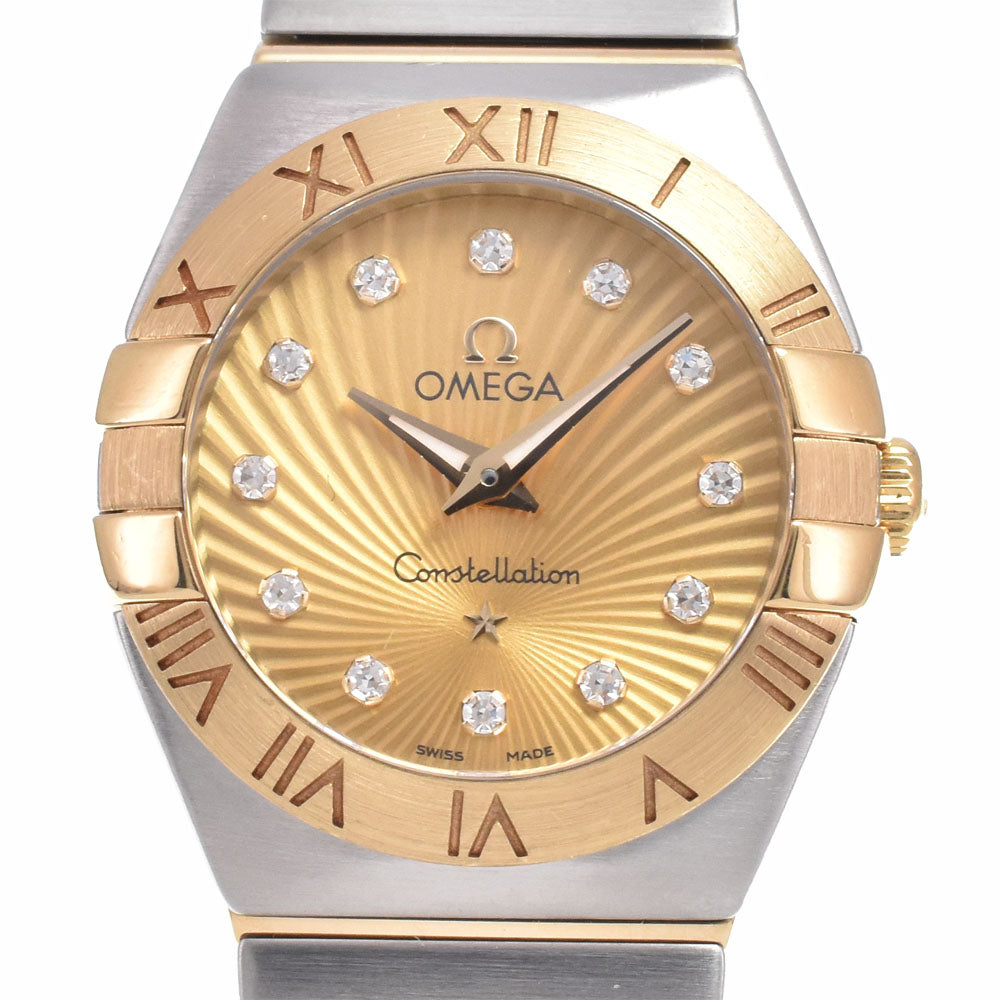 with paper OMEGA Constellation 123.20.24.60.58.002 Stainless Steel/K18YG gold Dial Quartz Ladies
 Watch C#149706