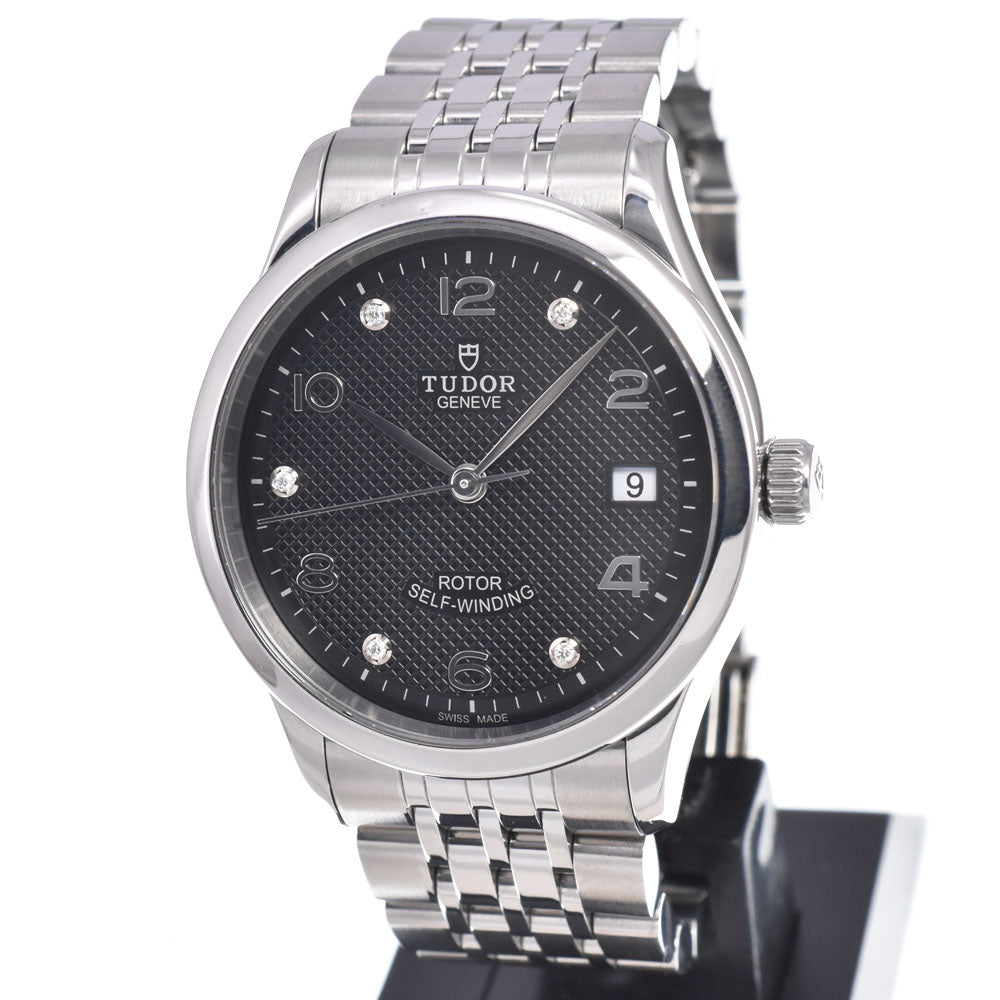 TUDOR 91450 5P Diamond black Dial Automatic Men's
 Watch C#149712