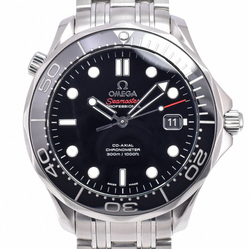 with paper OMEGA Seamaster Diver 300M Co-Axial 212.30.41.20.01.003 black Dial Automatic Men's
 Watch C#149714