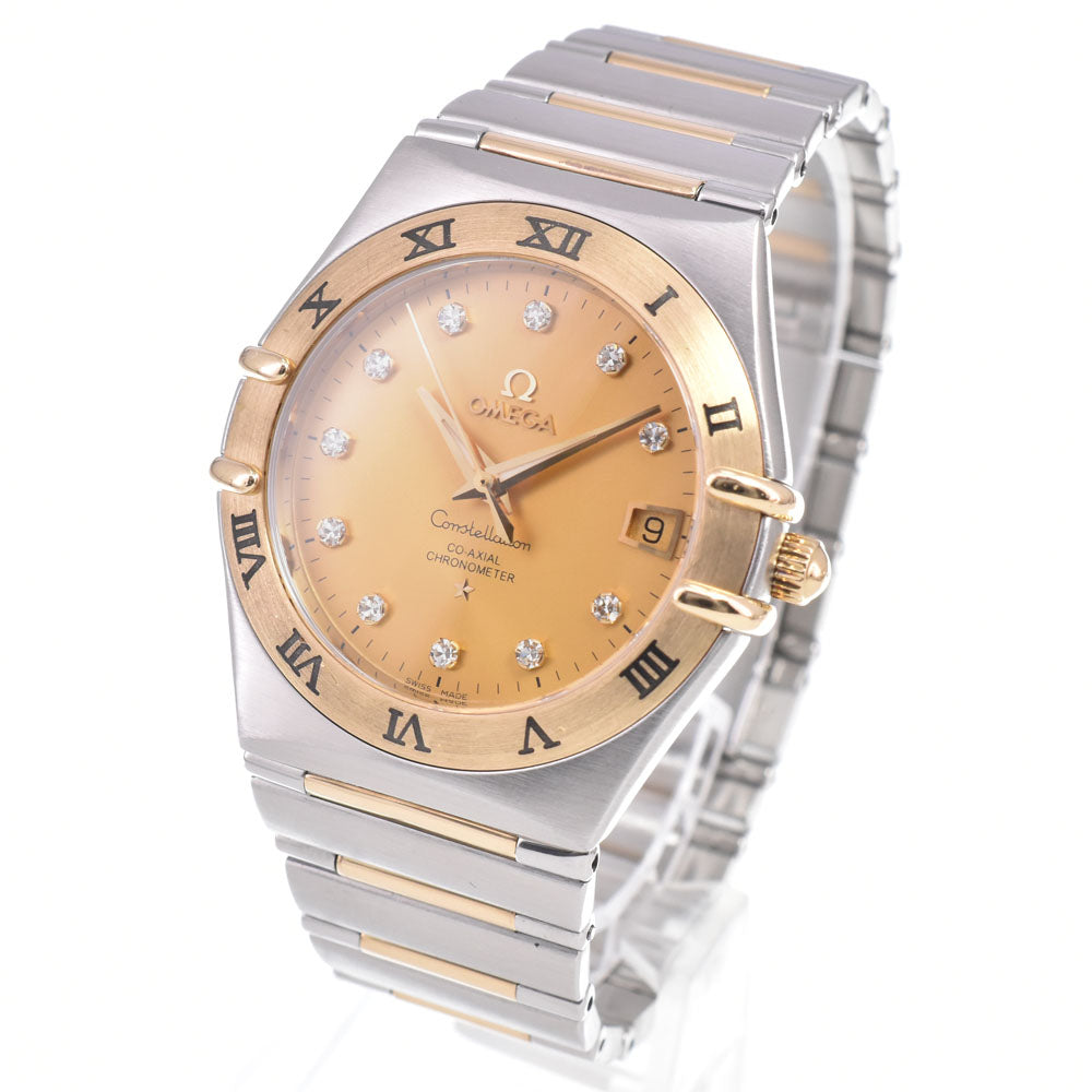 with paper OMEGA Constellation Coaxial 111.20.336.20.58.001 11P diamond date gold Dial Automatic Men's
 Watch D#149718