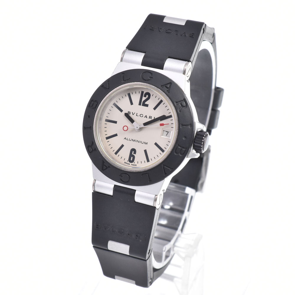with paper BVLGARI aluminum AL29TA Date Silver Dial Quartz Ladies
 Watch C#149729