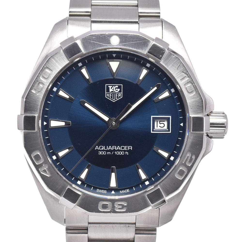 TAG HEUER Aqua Racer 300m WAY1112 Date blue Dial Quartz Men's
 Watch D#149732