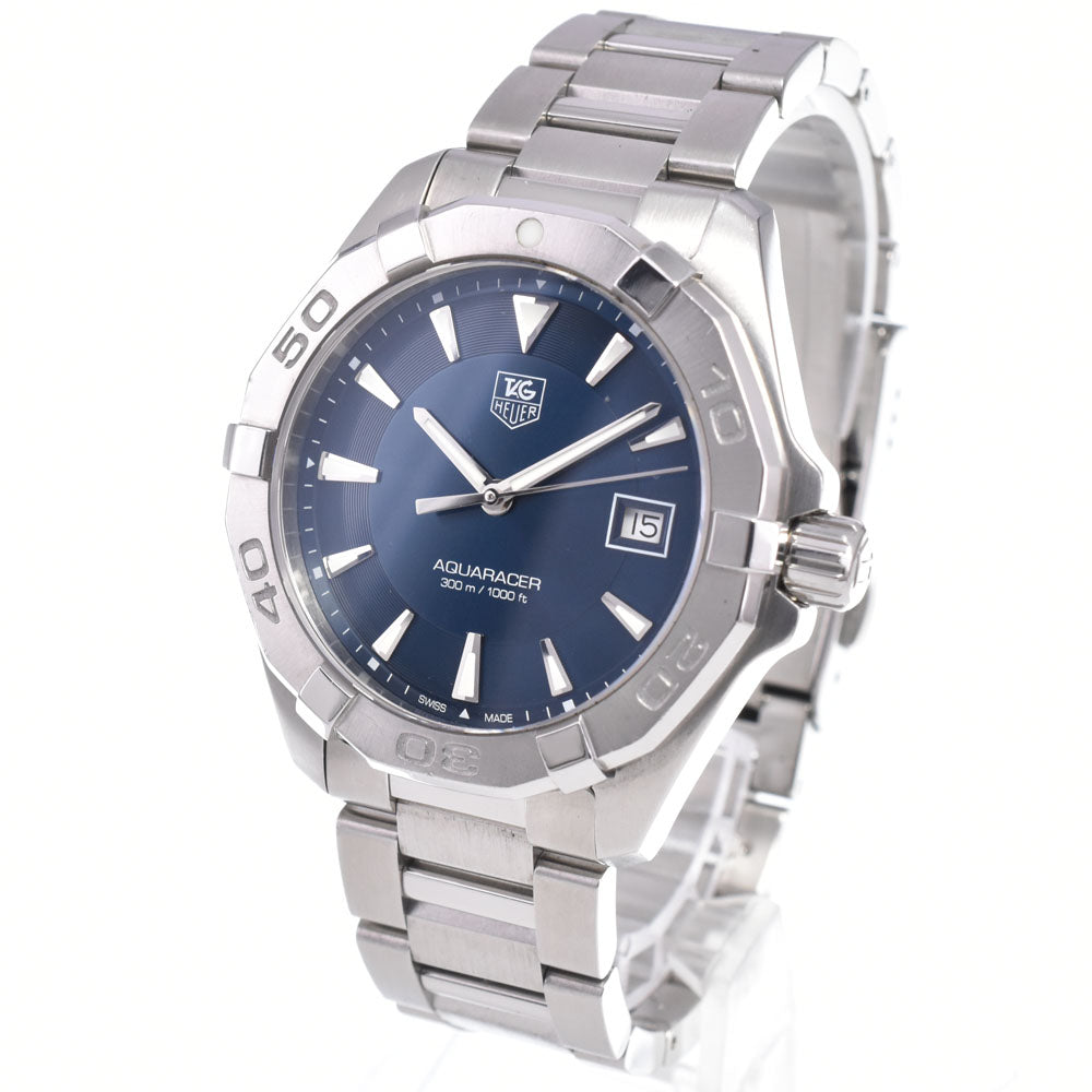 TAG HEUER Aqua Racer 300m WAY1112 Date blue Dial Quartz Men's
 Watch D#149732