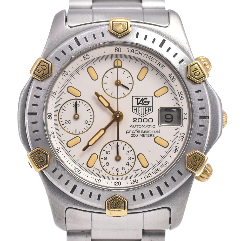 TAG HEUER 2000 Series Professional 165.806/1 Chronograph Silver Dial Automatic Men's
 Watch E#149736