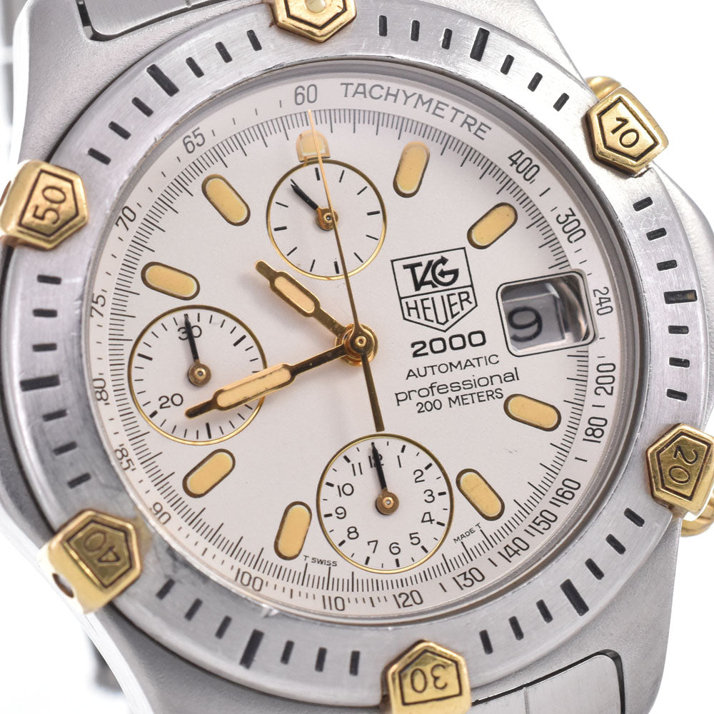 TAG HEUER 2000 Series Professional 165.806/1 Chronograph Silver Dial Automatic Men's
 Watch E#149736