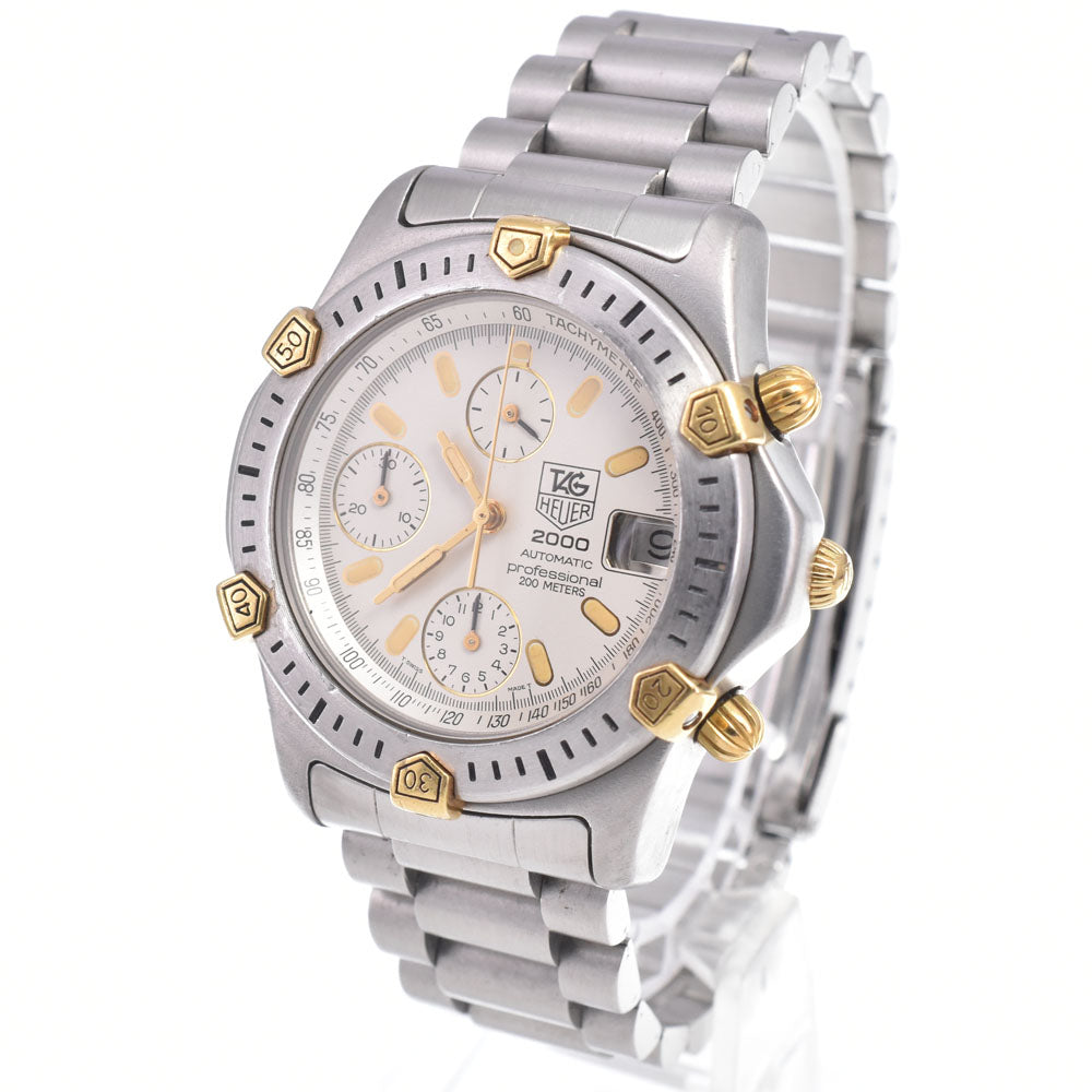 TAG HEUER 2000 Series Professional 165.806/1 Chronograph Silver Dial Automatic Men's
 Watch E#149736