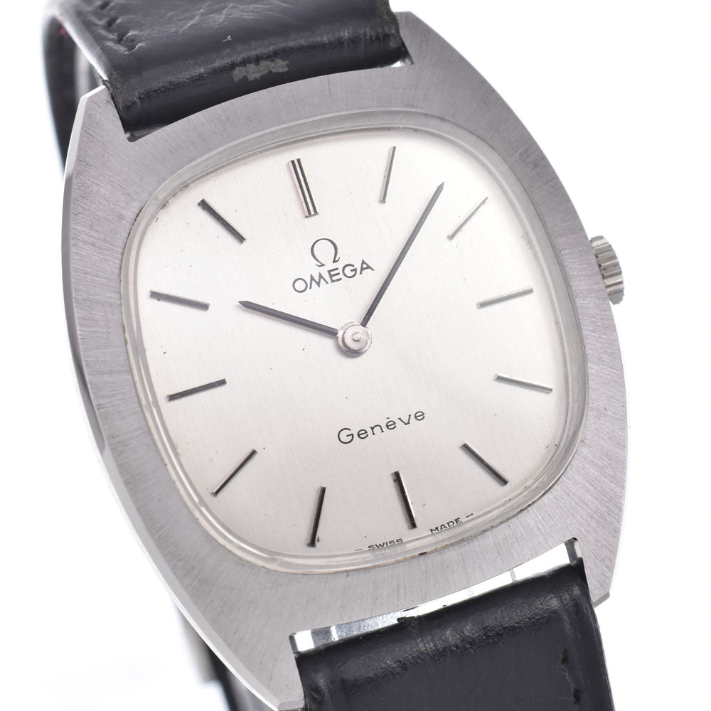 OMEGA Geneva 111.0123 vintage Cal.625 Silver Dial Hand Winding Men's
 Watch C#149738