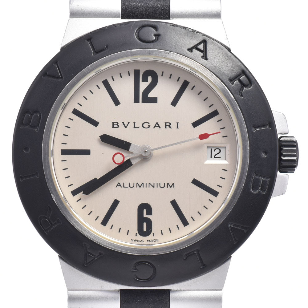 BVLGARI aluminum AL38A Date Silver Dial Automatic Men's
 Watch C#149743