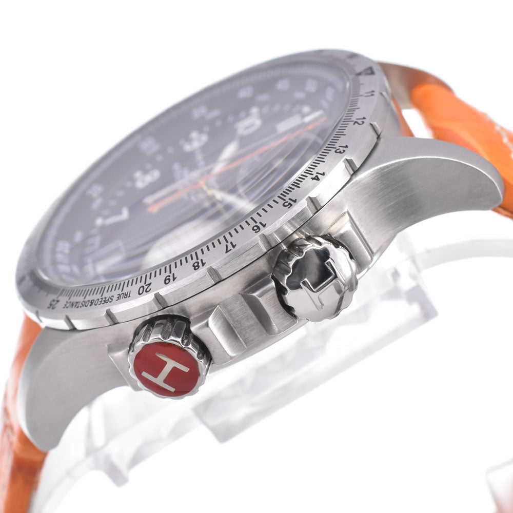 with paper HAMILTON Khaki Aviation ETO H776121 Chronograph Date black Dial Quartz Men's
 Watch C#149753