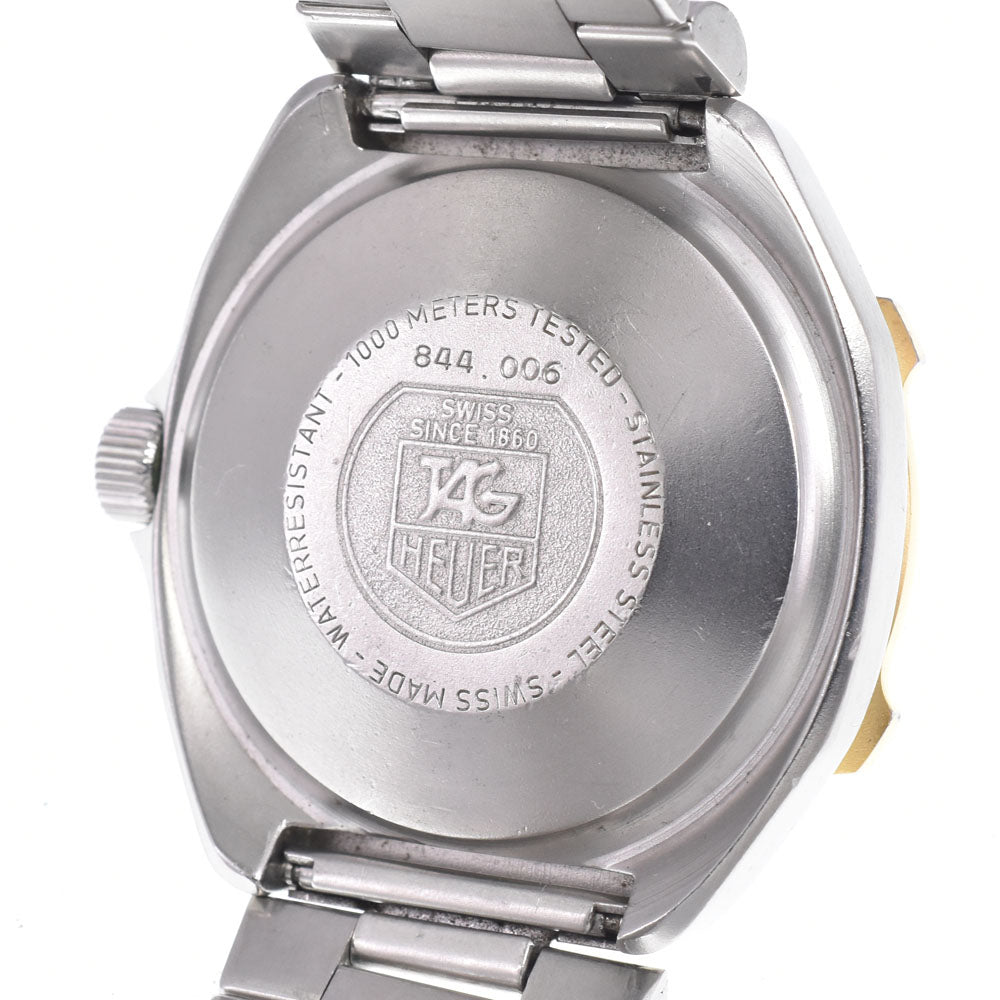 TAG HEUER Super professional 844.006 vintage black Dial Automatic Men's
 Watch D#149755