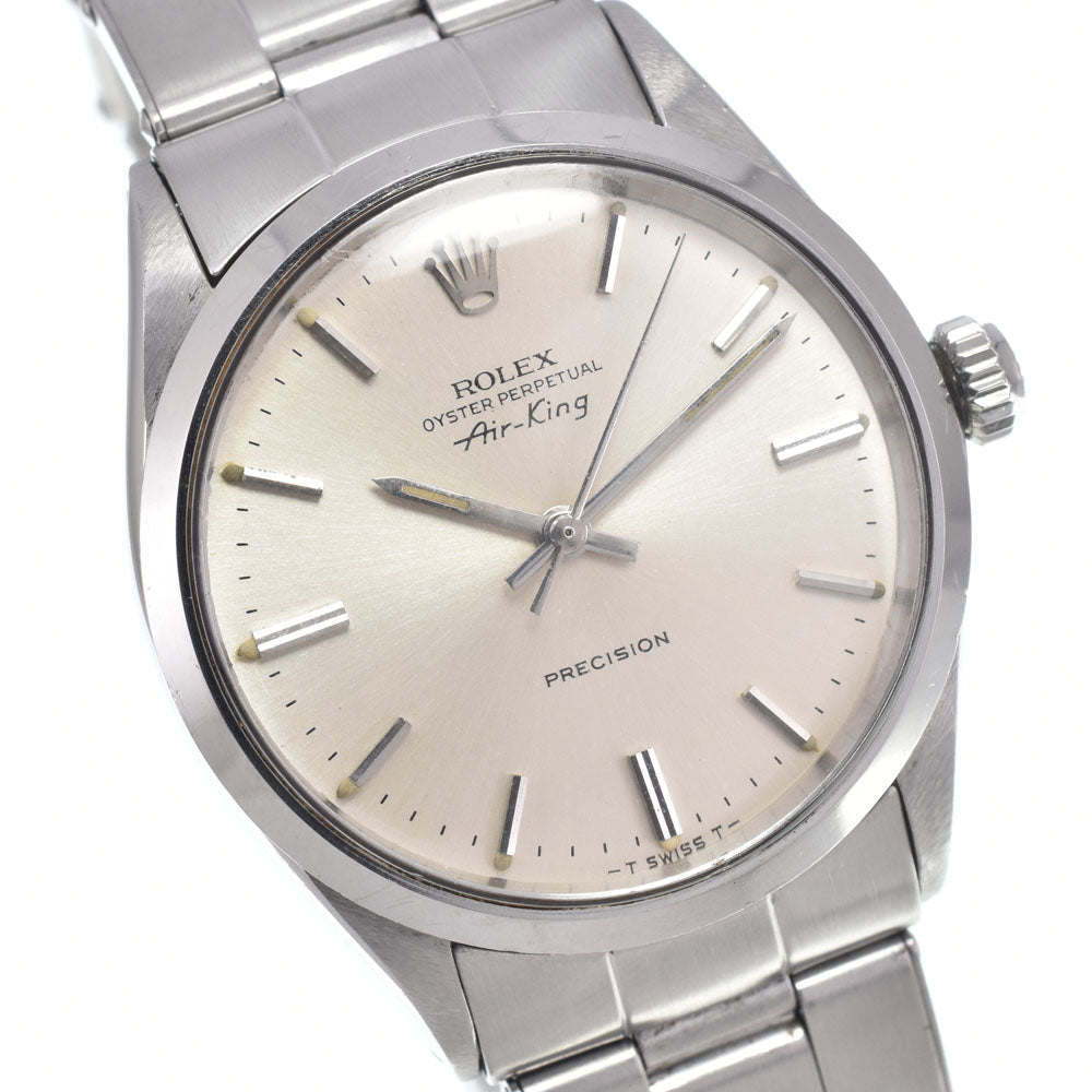 ROLEX Oyster Perpetual Air King 5500 vintage Cal.1520 Silver Dial Automatic Men's
 Watch L#149756