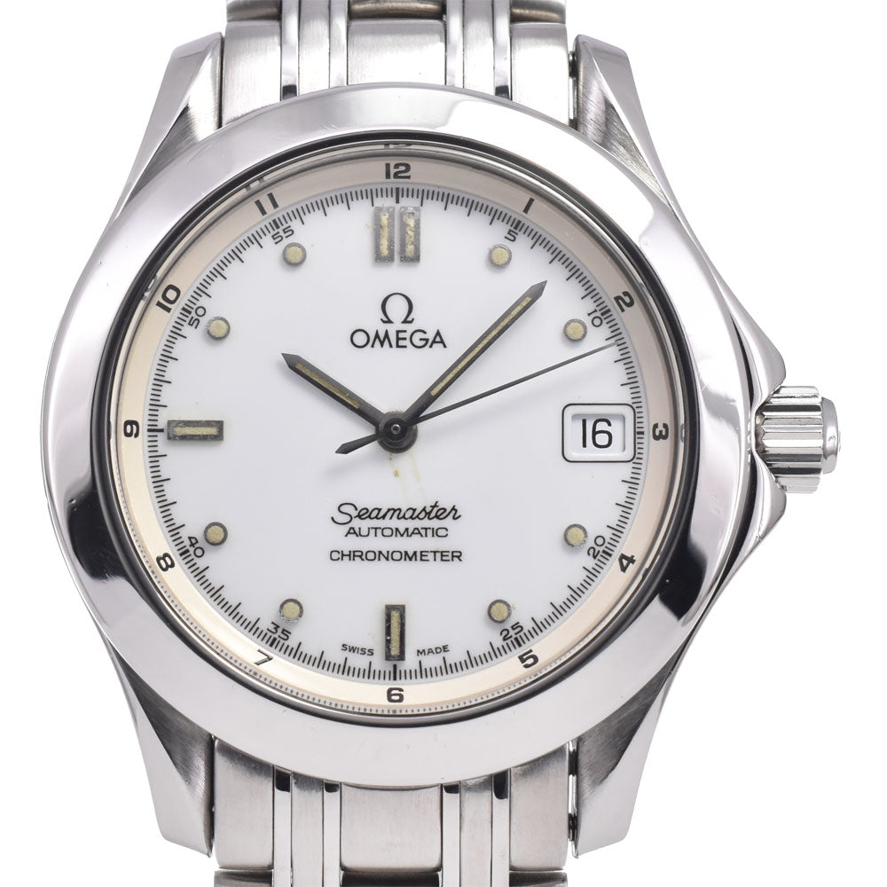 with paper OMEGA Seamaster120 2501.20 Chronometer white Dial Automatic Men's
 Watch D#149758