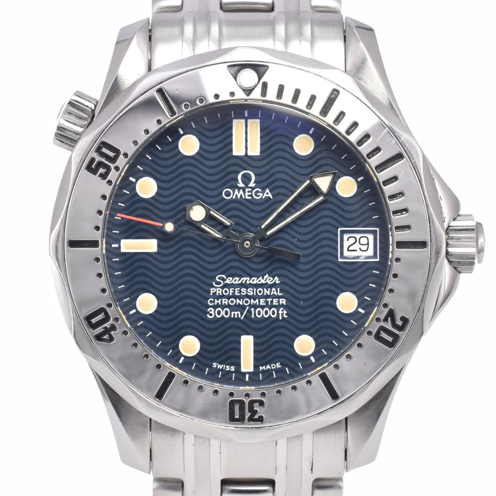 OMEGA Seamaster Professional 300M 2552.80 Date blue Dial Automatic Unisex
 Watch D#149759
