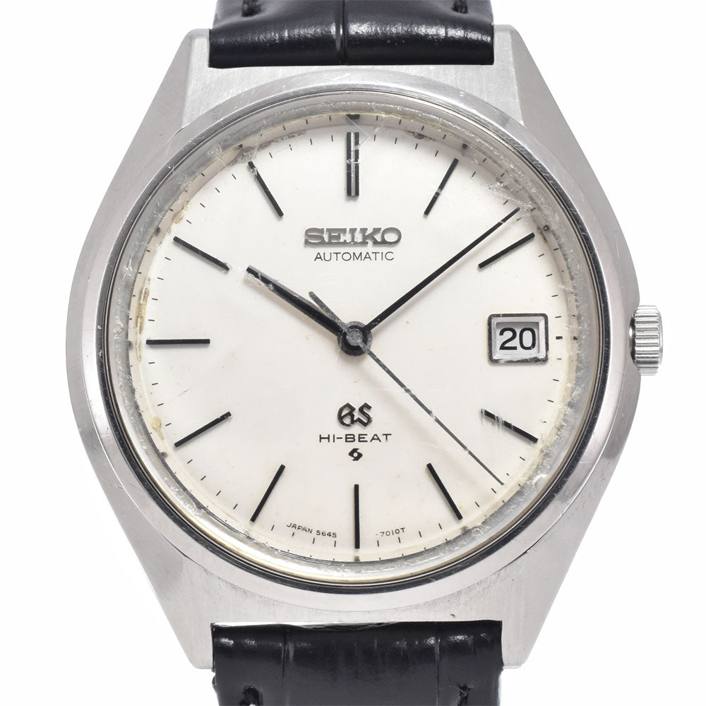 SEIKO Grand Seiko High Beat 5645-7010 vintage Date Cal.5645A white Dial Automatic Men's
 Watch K#149764
