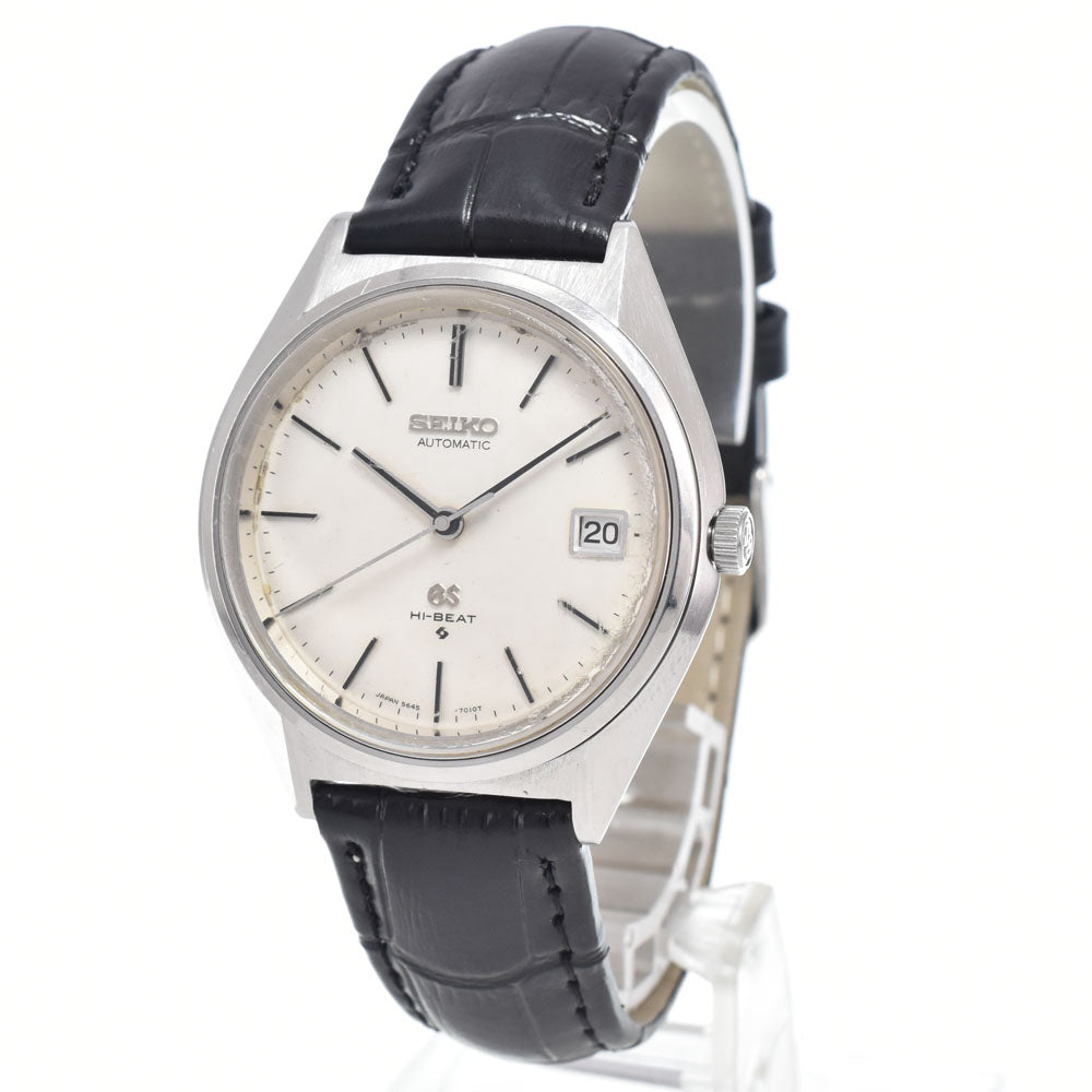 SEIKO Grand Seiko High Beat 5645-7010 vintage Date Cal.5645A white Dial Automatic Men's
 Watch K#149764