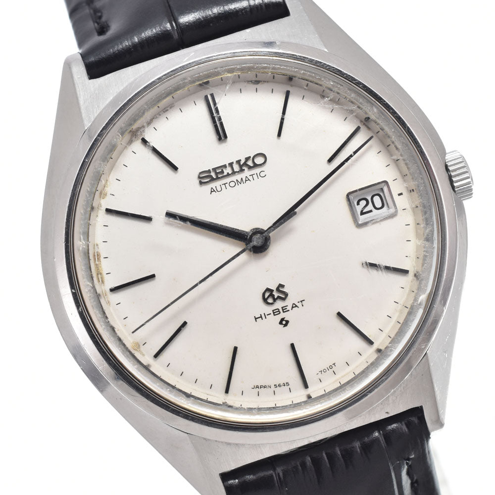 SEIKO Grand Seiko High Beat 5645-7010 vintage Date Cal.5645A white Dial Automatic Men's
 Watch K#149764