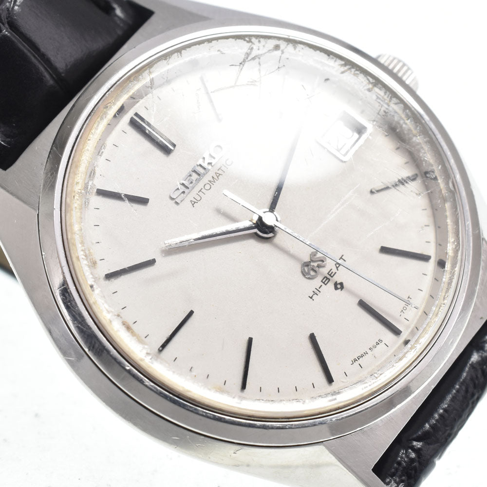 SEIKO Grand Seiko High Beat 5645-7010 vintage Date Cal.5645A white Dial Automatic Men's
 Watch K#149764