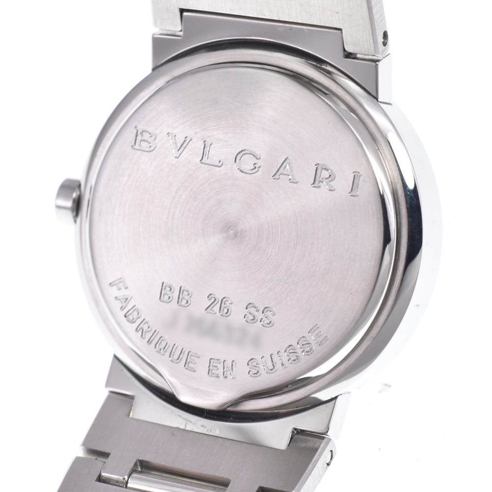 with paper BVLGARI Bvlgari Bvlgari BB26SS Date black Dial Quartz Ladies
 Watch D#149766