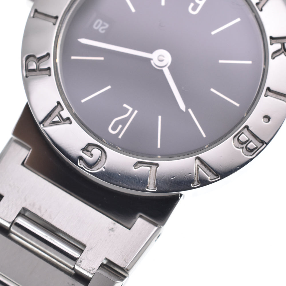 with paper BVLGARI Bvlgari Bvlgari BB26SS Date black Dial Quartz Ladies
 Watch D#149766