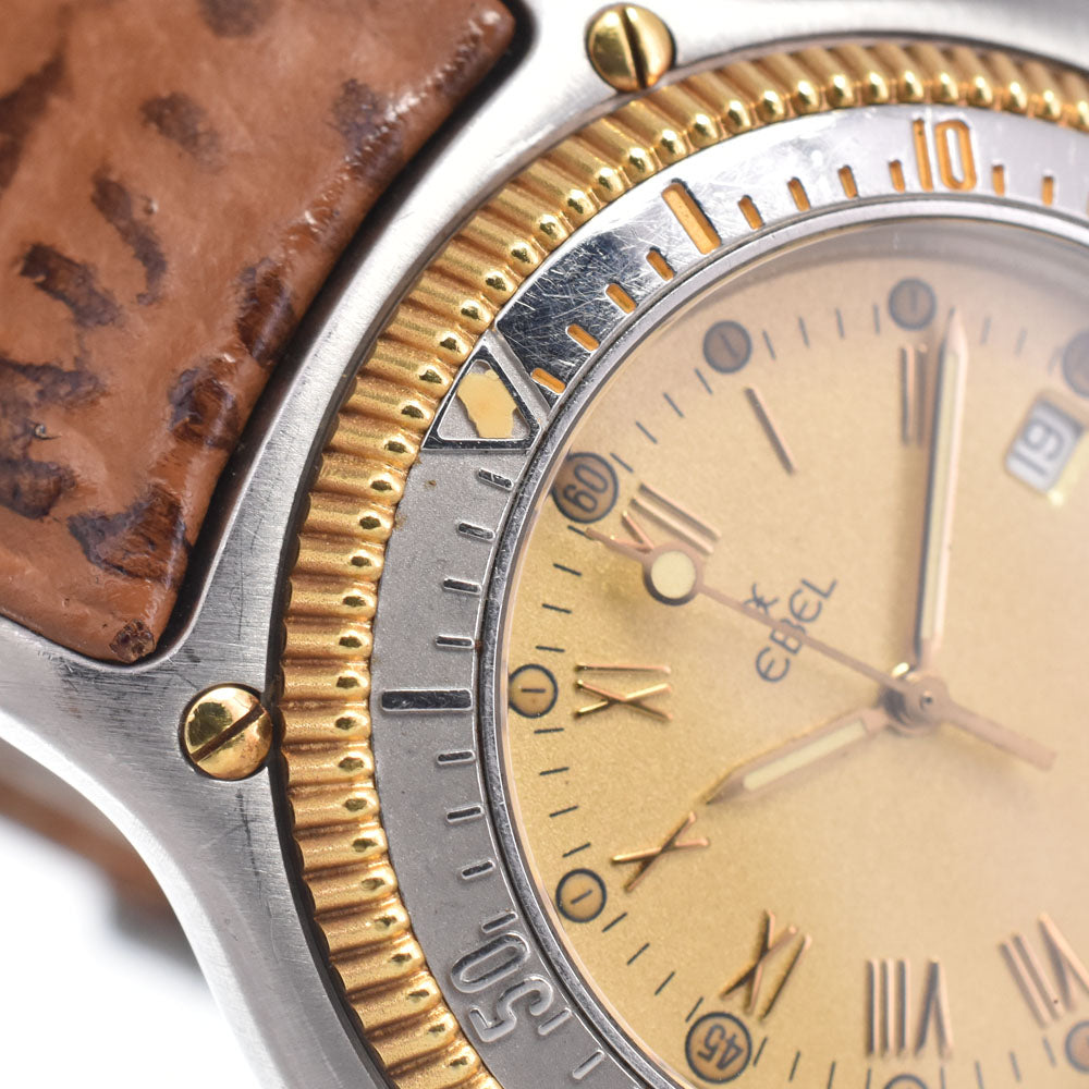 EBEL Discovery 183913 Date gold Dial Quartz Men's
 Watch D#149767
