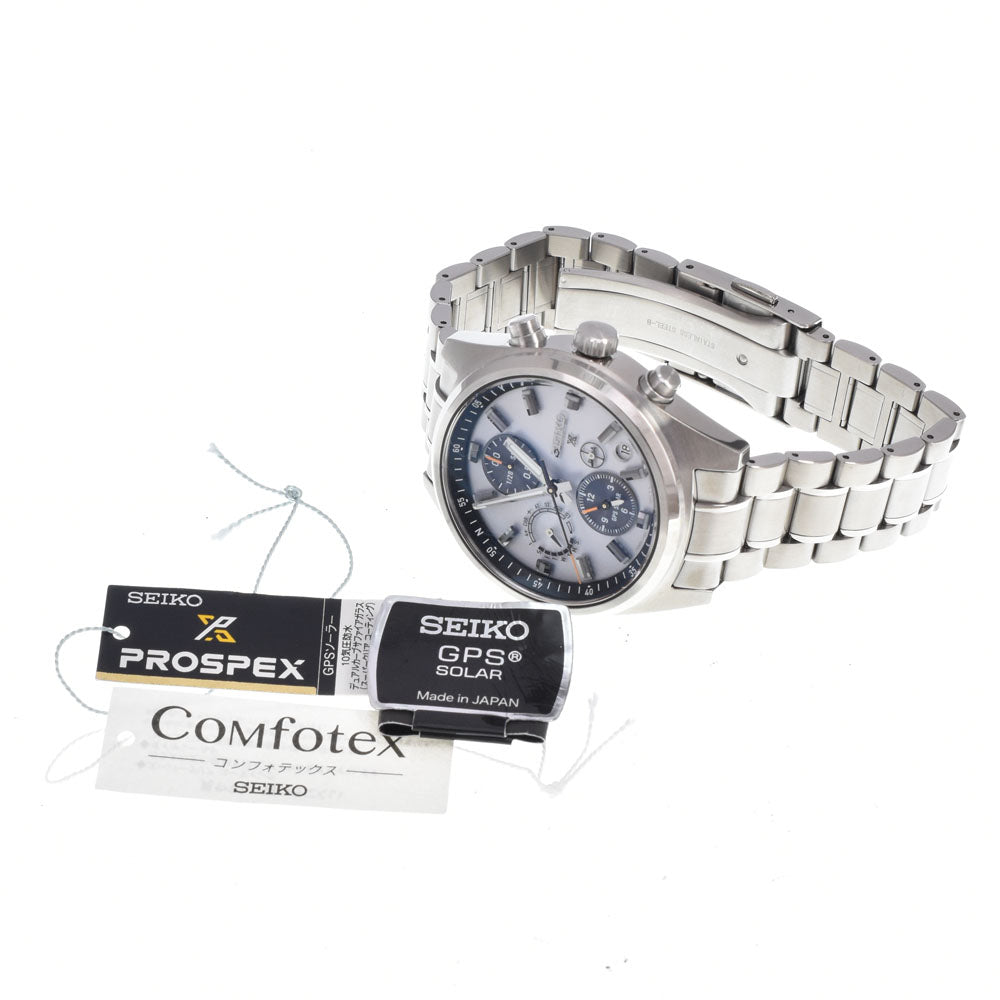 SEIKO Prospex SBED009 Date Silver Dial GPS Solar Men's
 Watch D#149771