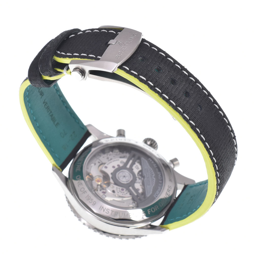 with paper BREITLING Navitimer B01 EB0138 Chronograph 43 Black / green Dial Automatic Men's
 Watch D#149775