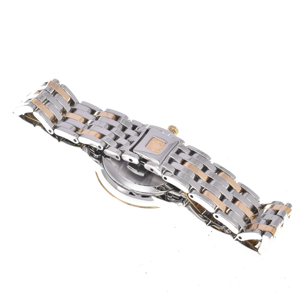 with paper OMEGA De Ville Prestige 424.20.27.60.58.001 Stainless Steel/K18YG 8P Diamond gold Dial Quartz Ladies
 Watch E#149781
