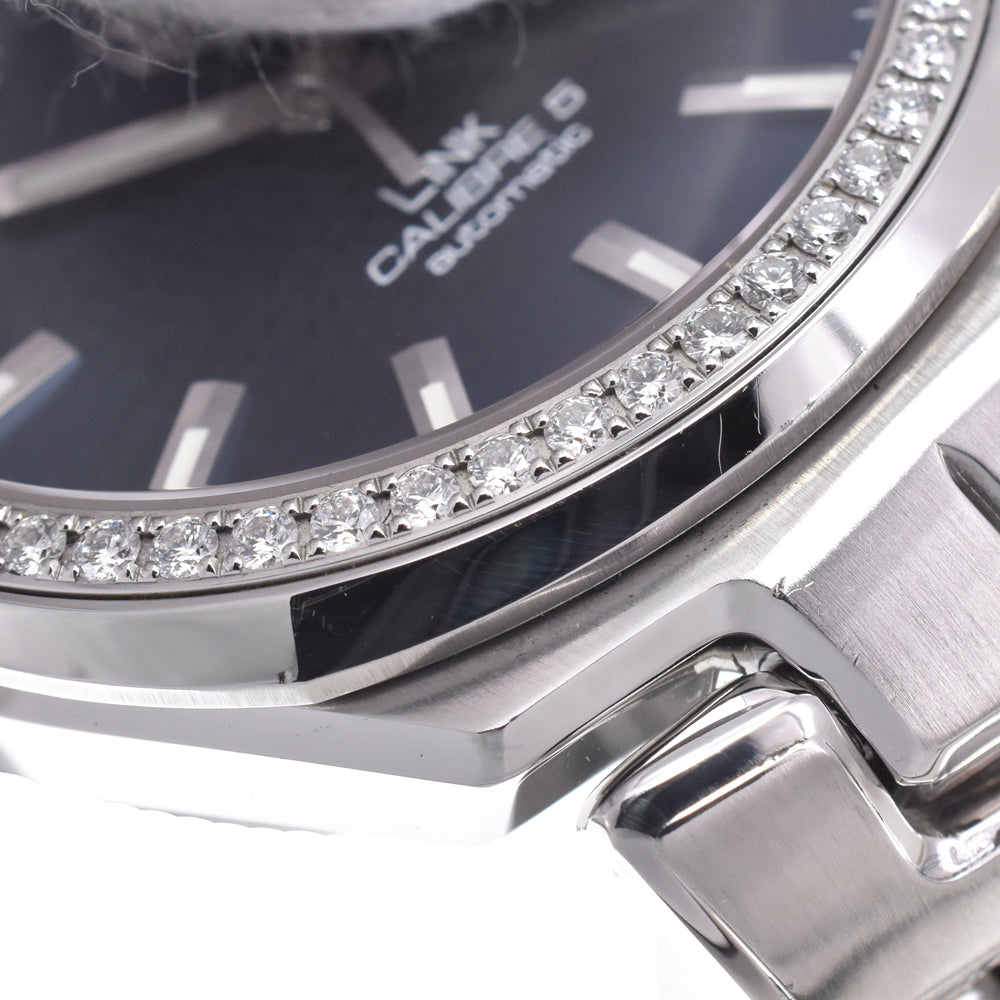 TAG HEUER Link caliber 5 WBC2113 Diamond Bezel blue Dial Automatic Men's
 Watch D#149785