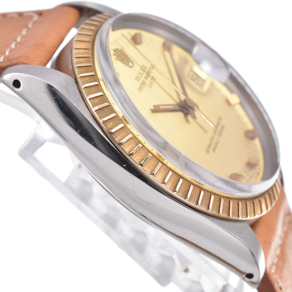 ROLEX Oyster Perpetual Date 1505 vintage Cal.1570 gold Dial Automatic Men's
 Watch D#149791