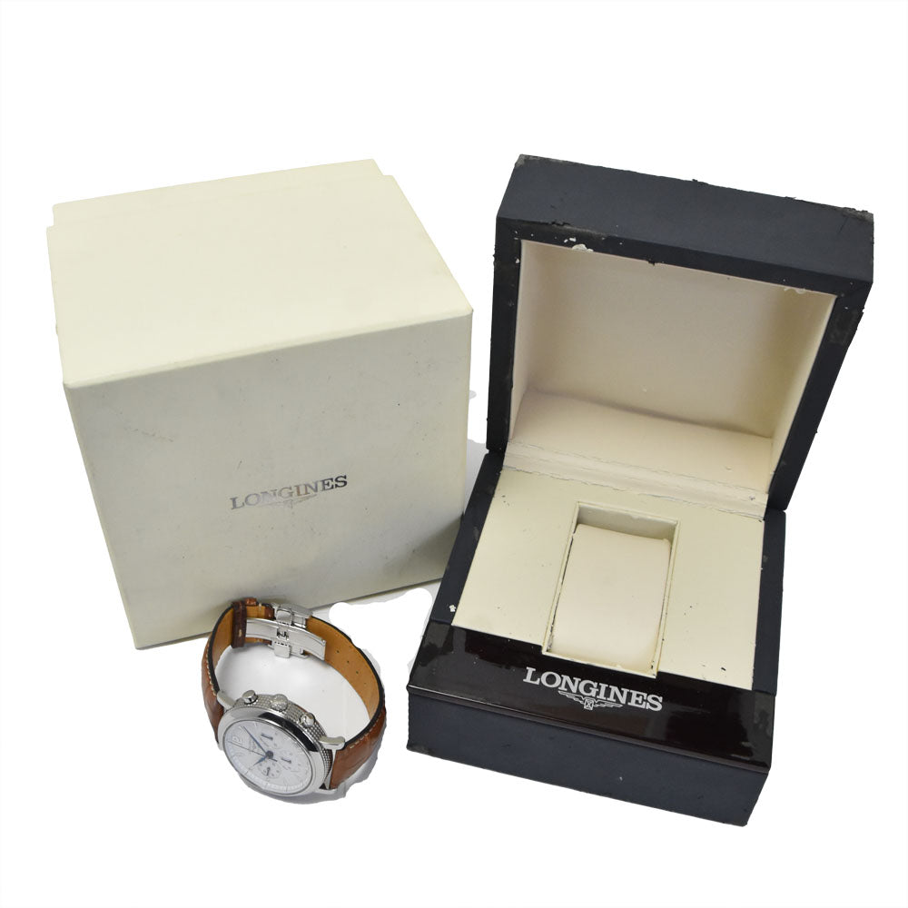LONGINES Conquest Heritage L2.704.4 Chronograph white Dial Automatic Men's
 Watch D#149796