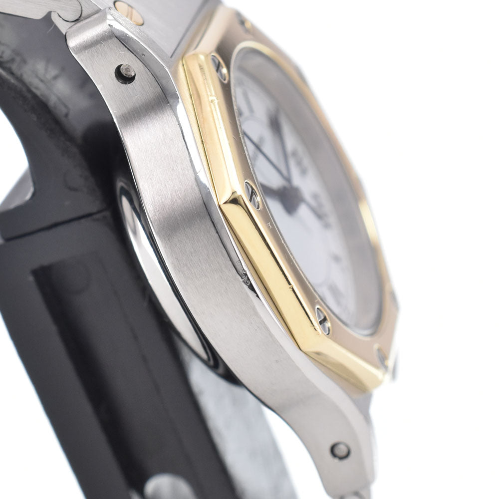 CARTIER Santos Octagon SM W2001683 Stainless Steel/YG white Dial Quartz Ladies
 Watch J#149799